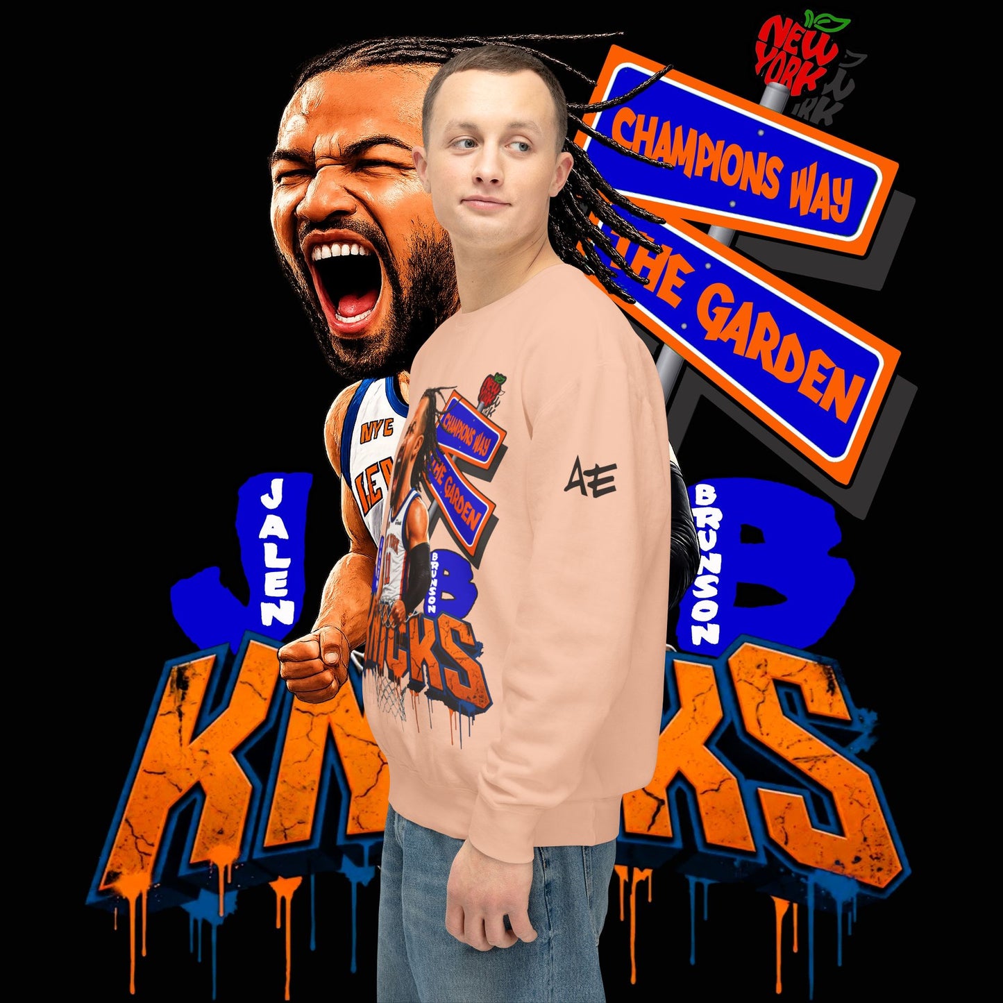 Jalen Brunson "Champions Way" - Unisex Crewneck Sweatshirt