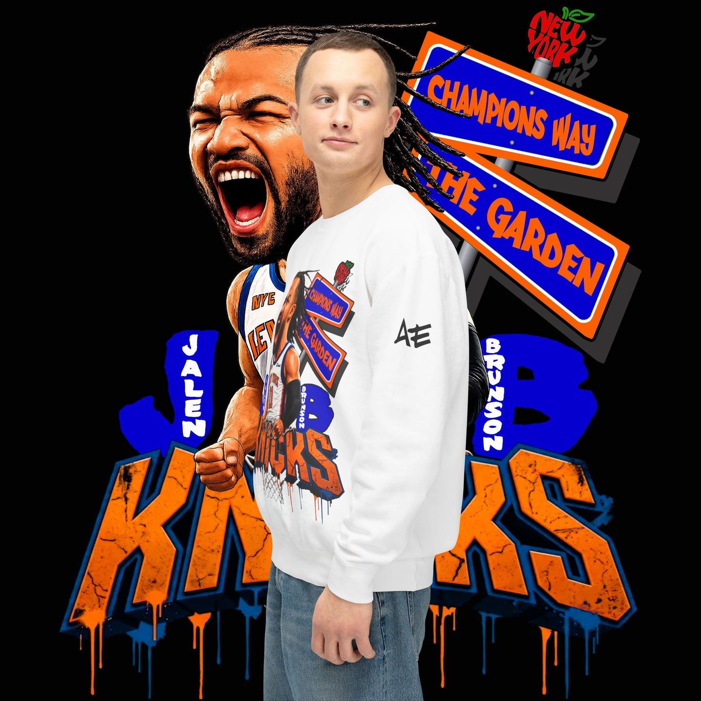 Jalen Brunson "Champions Way" - Unisex Crewneck Sweatshirt