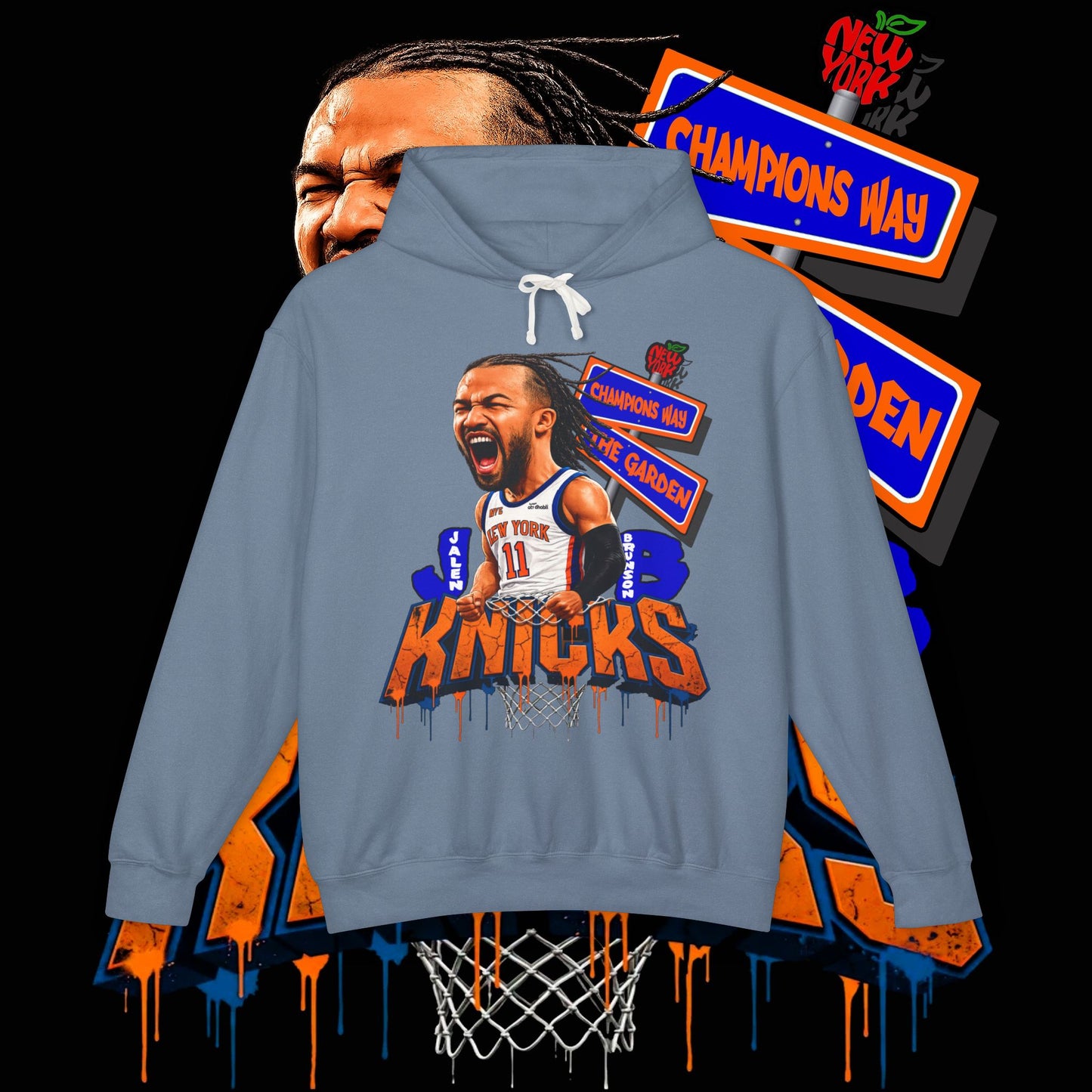 Jalen Brunson "Champions Way" Unisex SoftStyle Hoodie